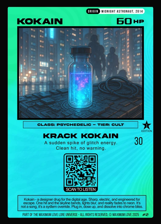 Kokain trading card